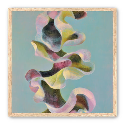 Folded ribbons in suspension