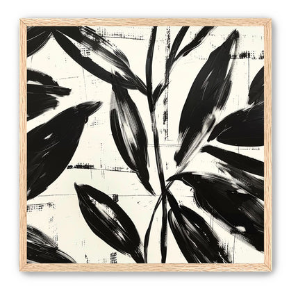 Leaves in black sweep