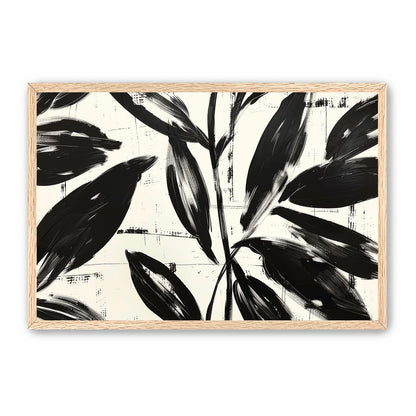 Leaves in black sweep