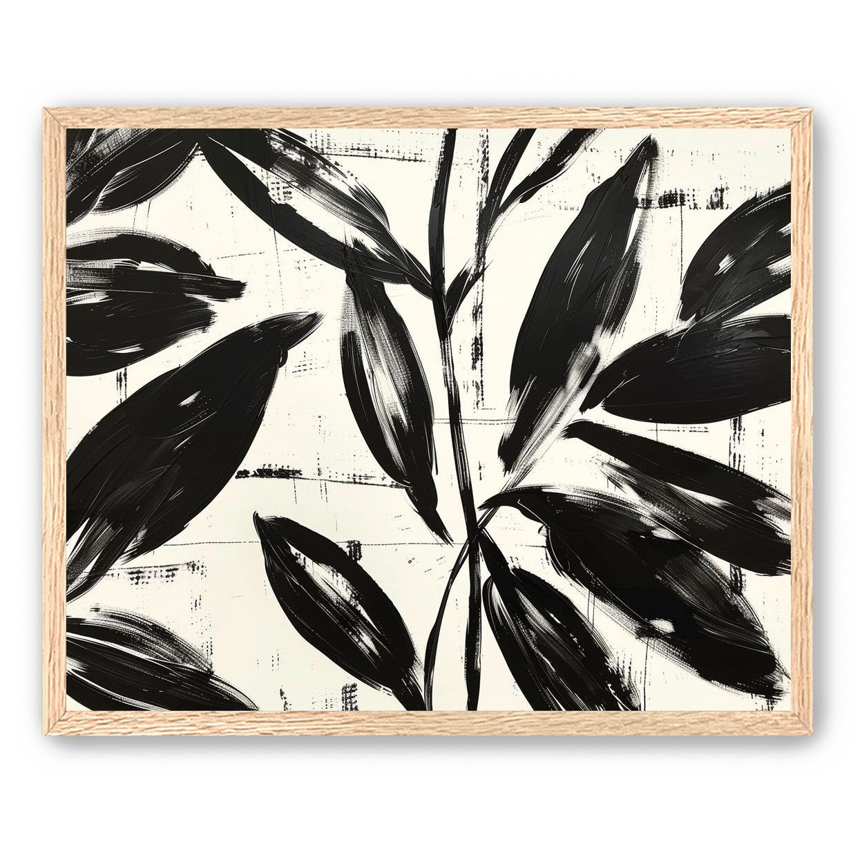 Leaves in black sweep