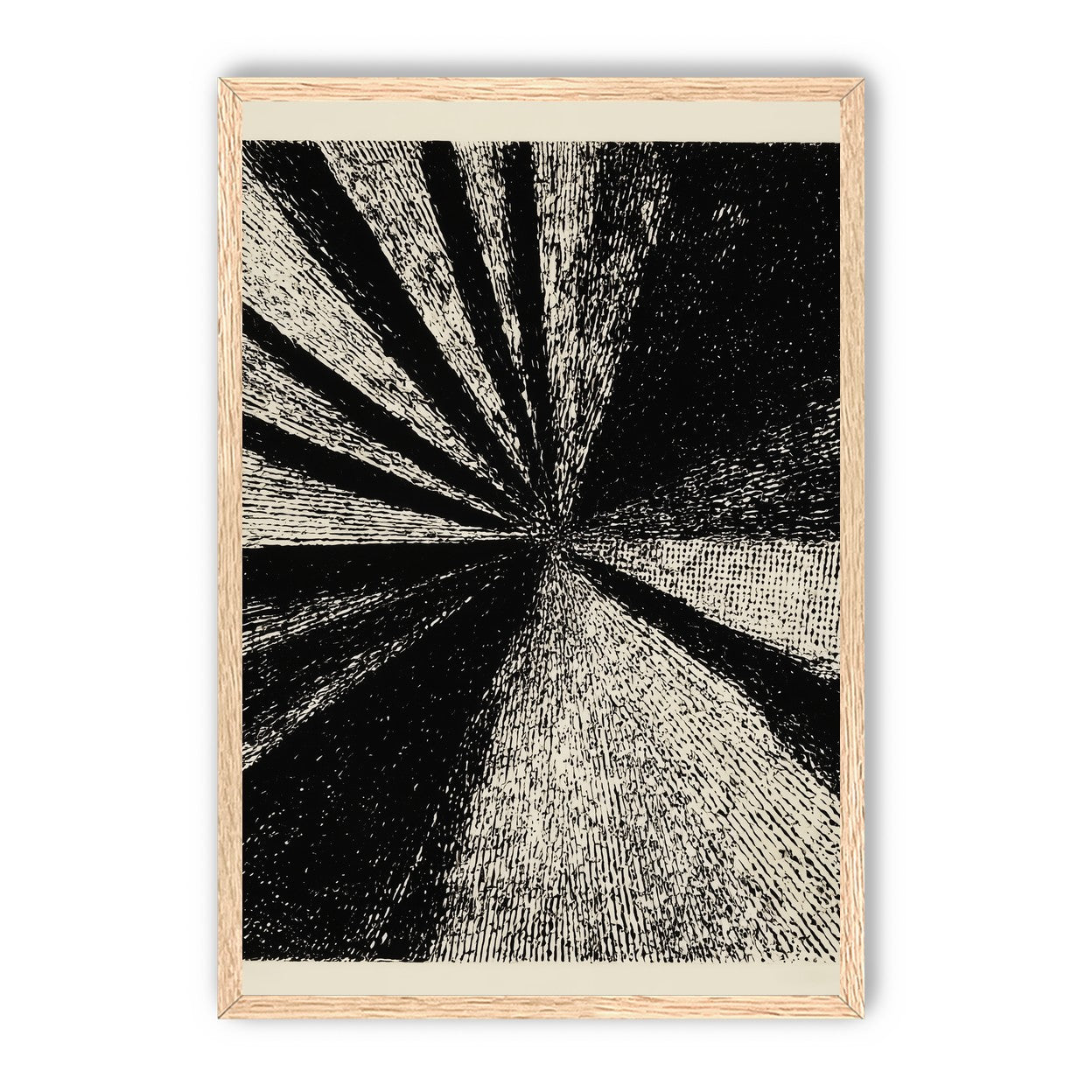 Black rays into grain