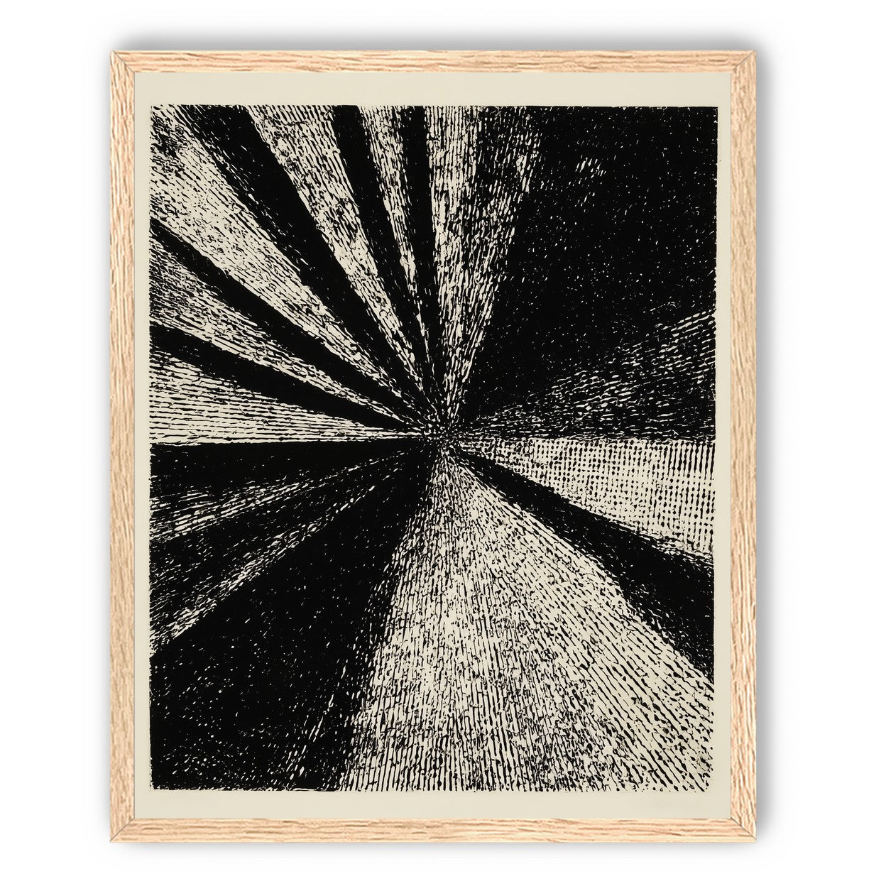 Black rays into grain