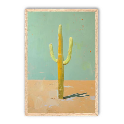 Saguaro beneath a pale sky