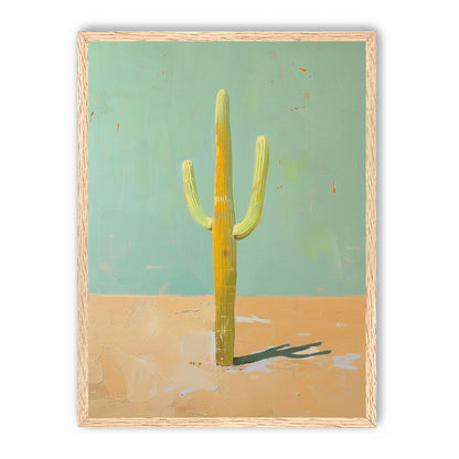 Saguaro beneath a pale sky