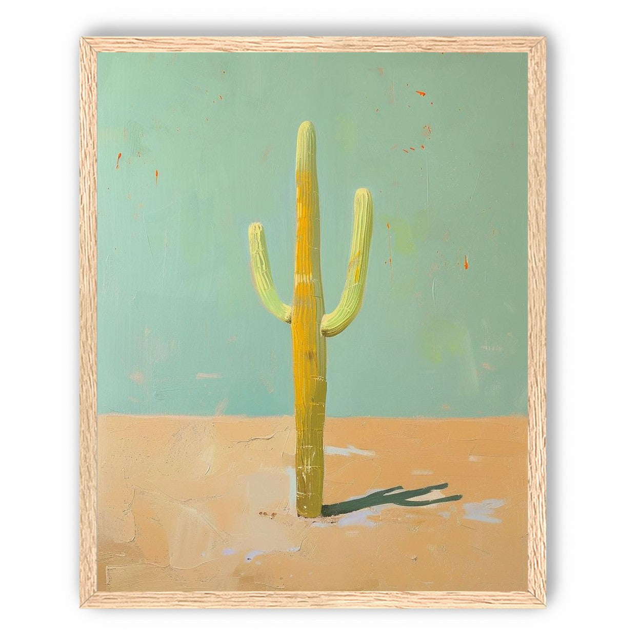 Saguaro beneath a pale sky