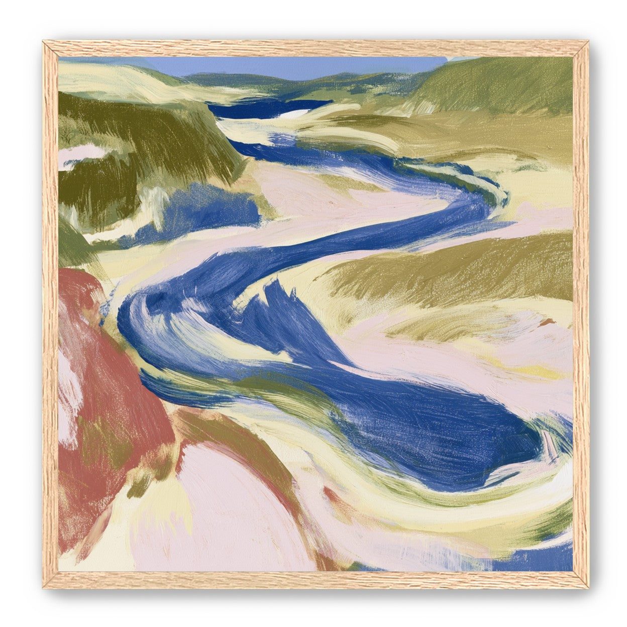 Blue bend through sandbars