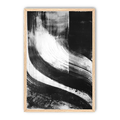 Scraped arcs in black ink