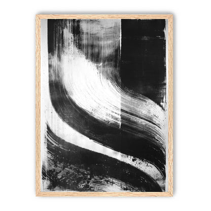 Scraped arcs in black ink