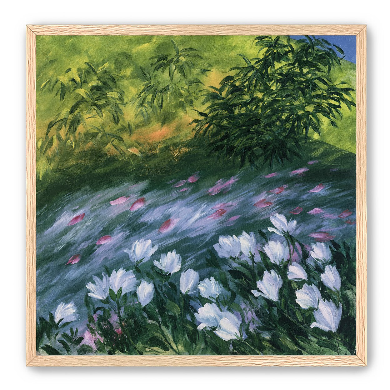 Petals on the streambank