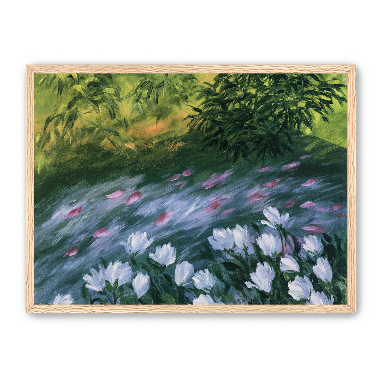 Petals on the streambank