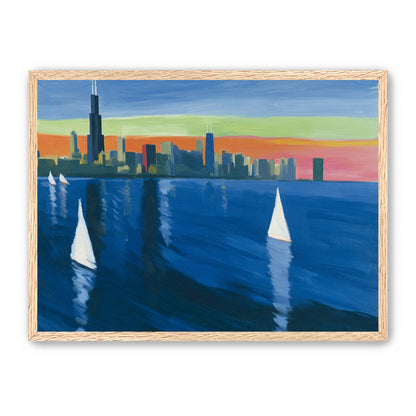 White sails against the skyline