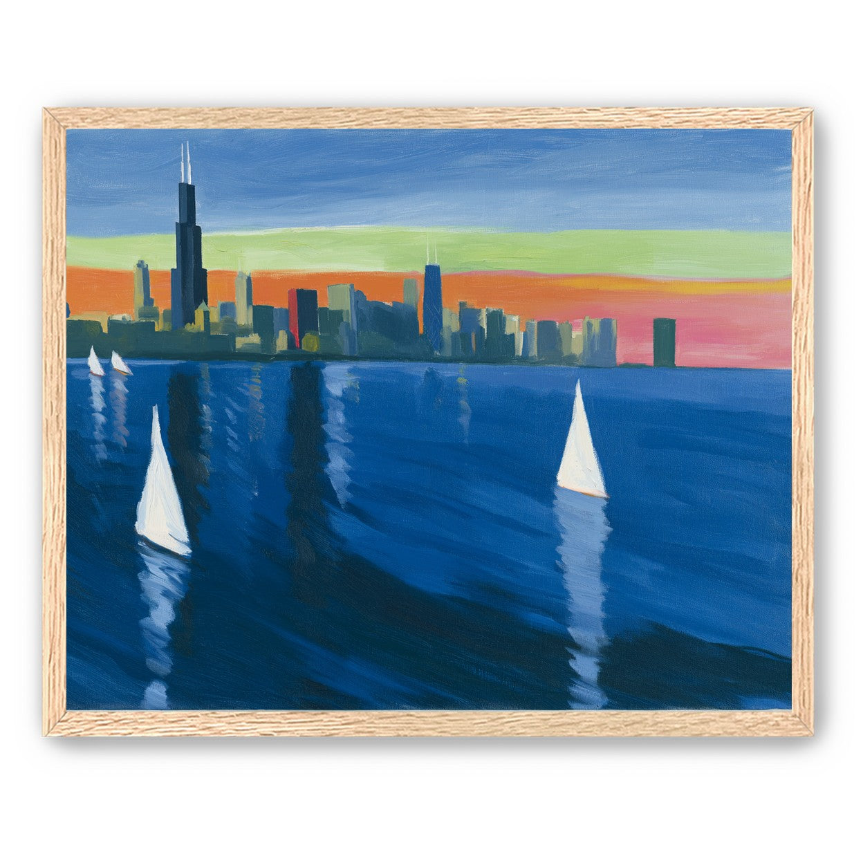 White sails against the skyline