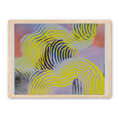Yellow bends through violet