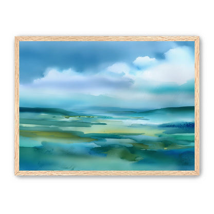 Teal Dissolving into Sky