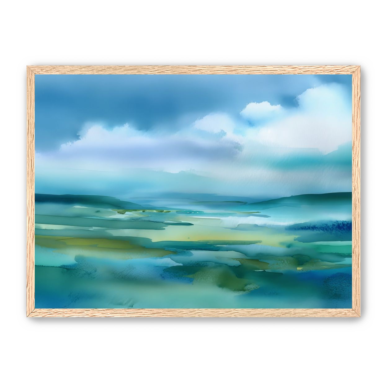 Teal Dissolving into Sky