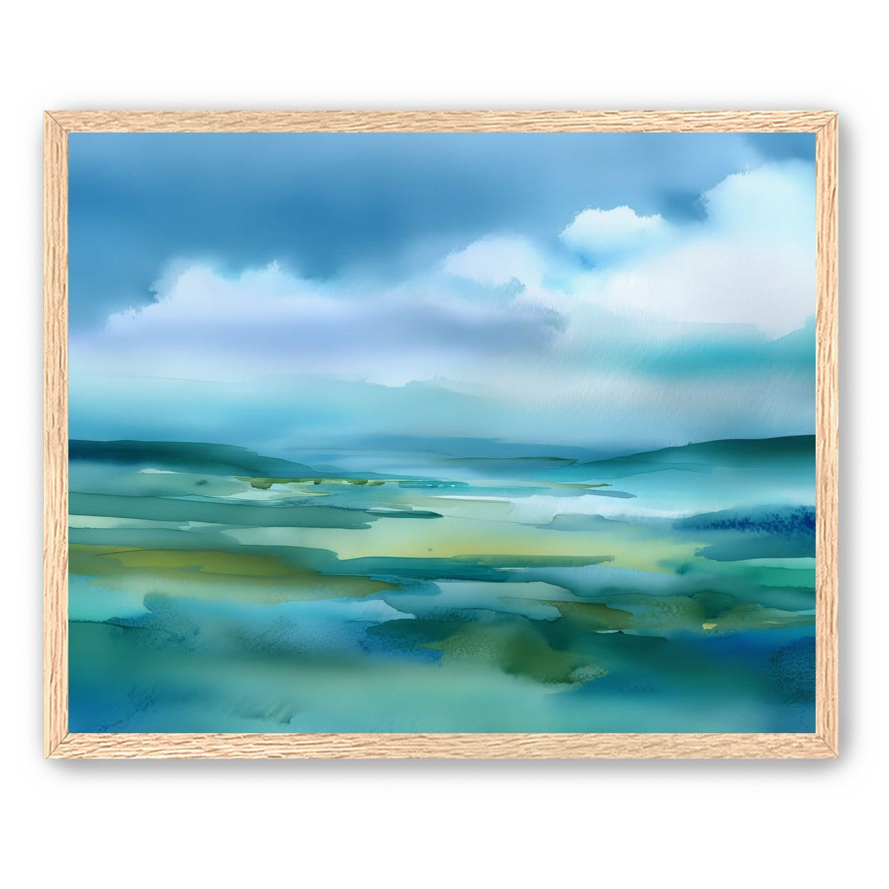 Teal Dissolving into Sky