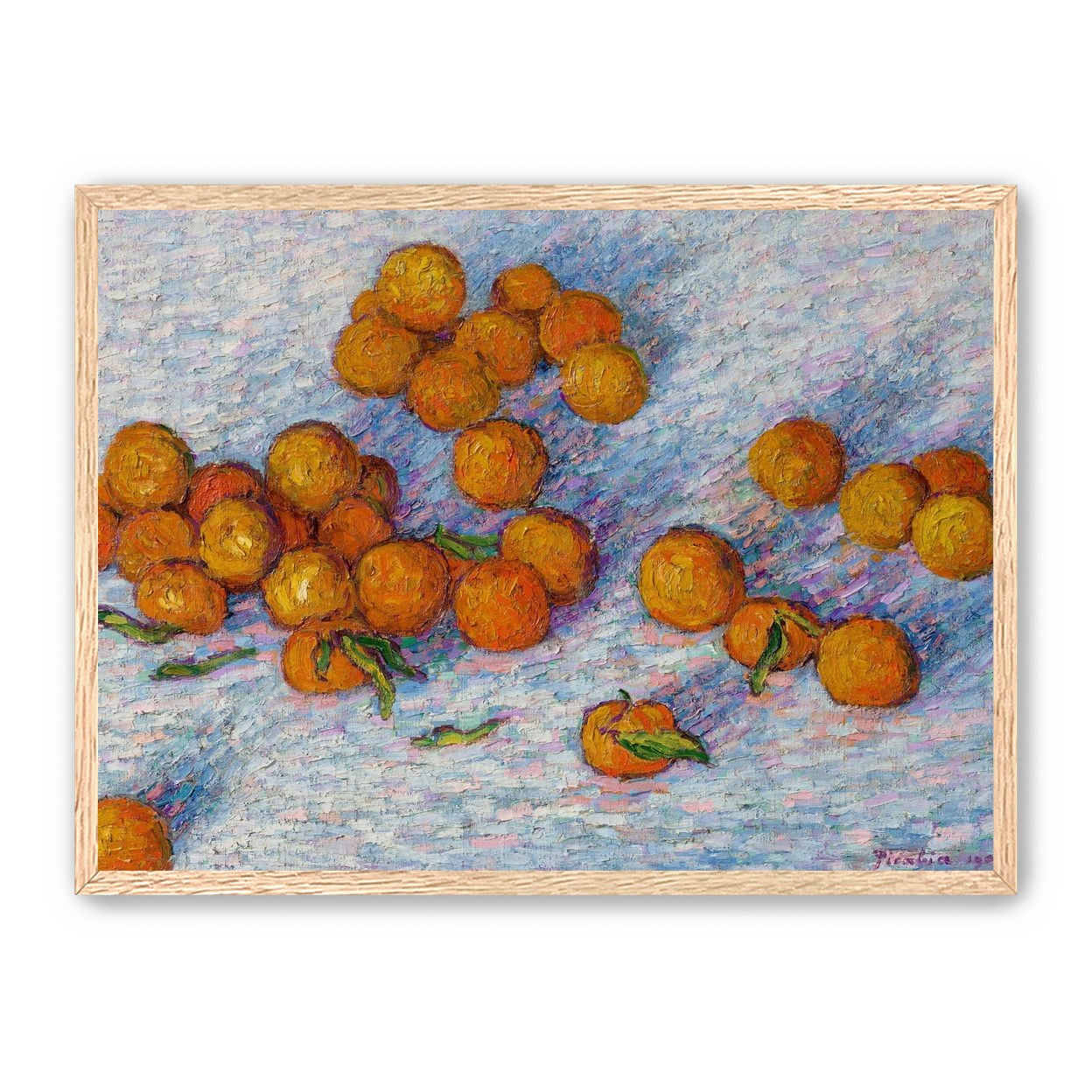 Oranges across the table