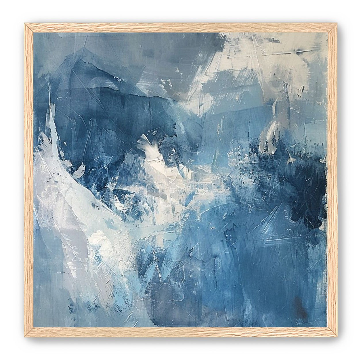 Blue slipping into white