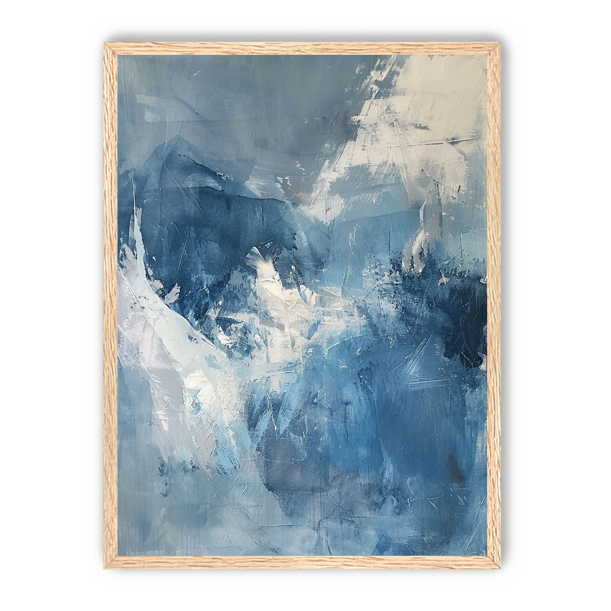 Blue slipping into white
