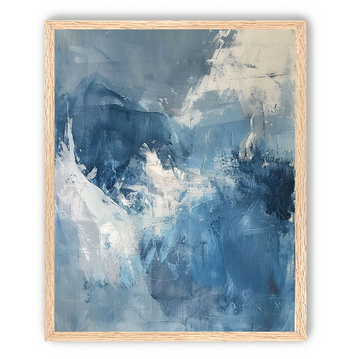 Blue slipping into white