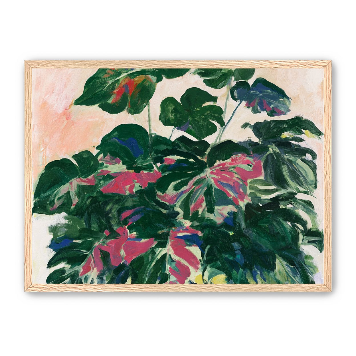 Leaves leaning into light