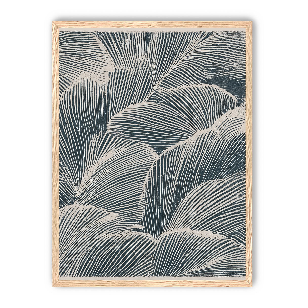 Palm fronds pressed together