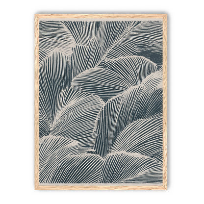 Palm fronds pressed together