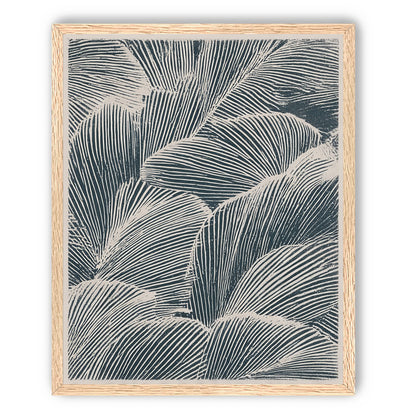 Palm fronds pressed together