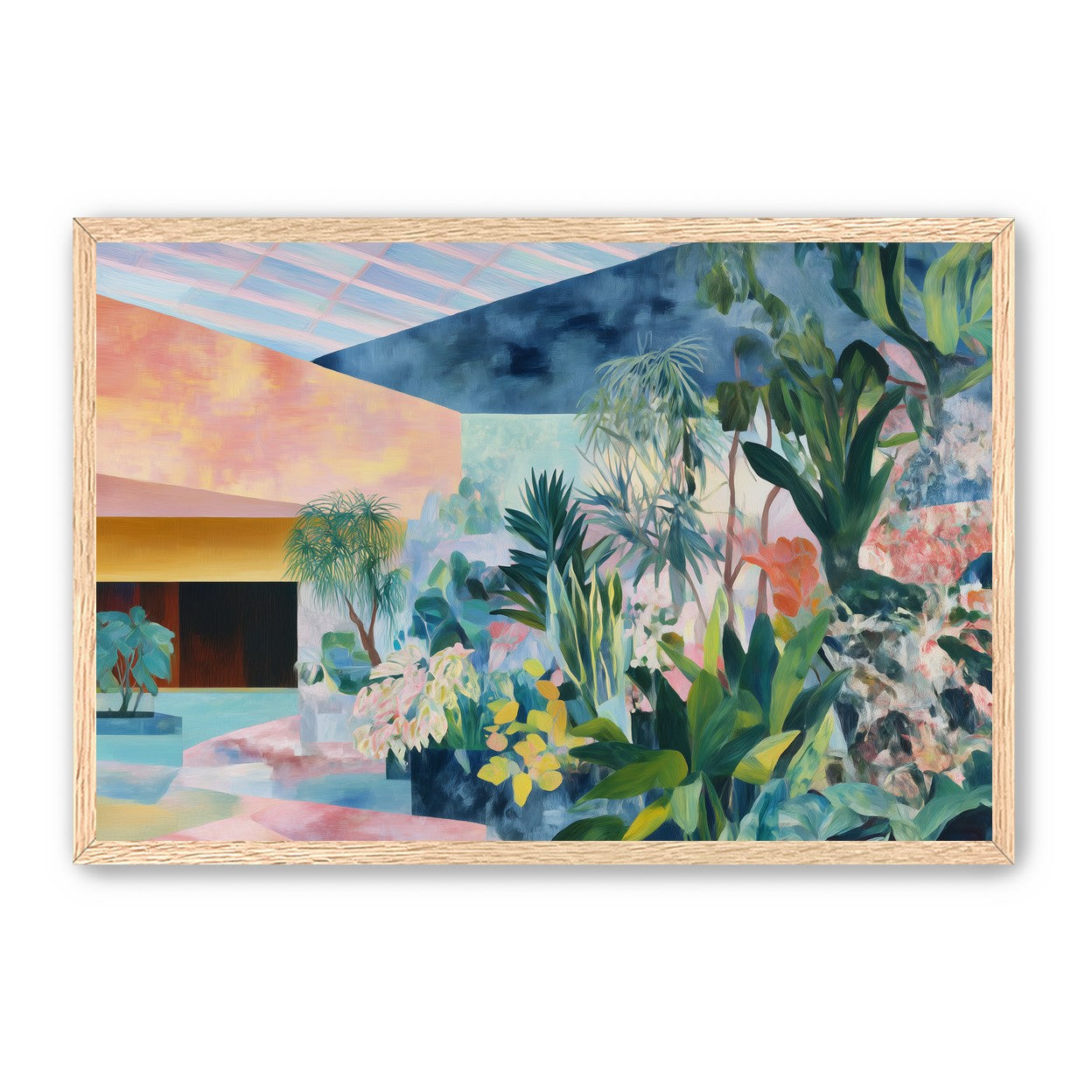 Pastel rooms for green leaves