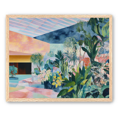 Pastel rooms for green leaves