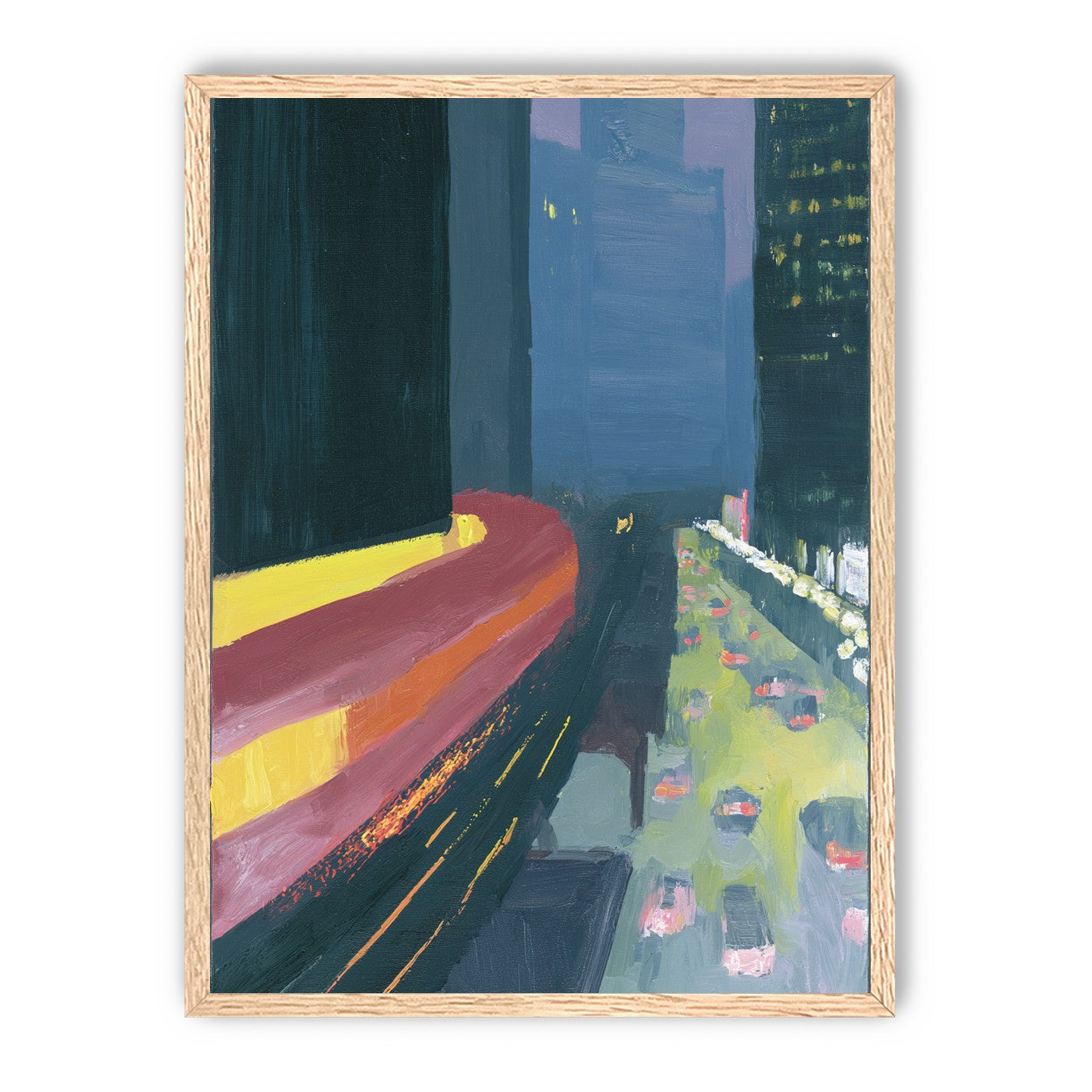 A bright bend downtown