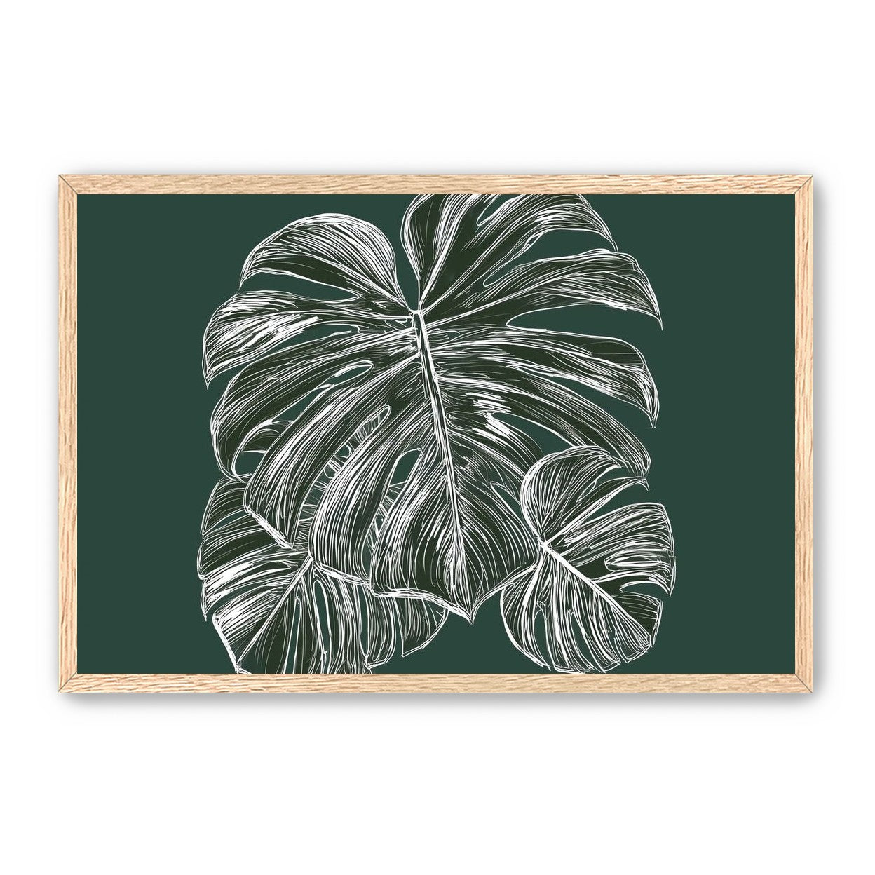 White veins on green field