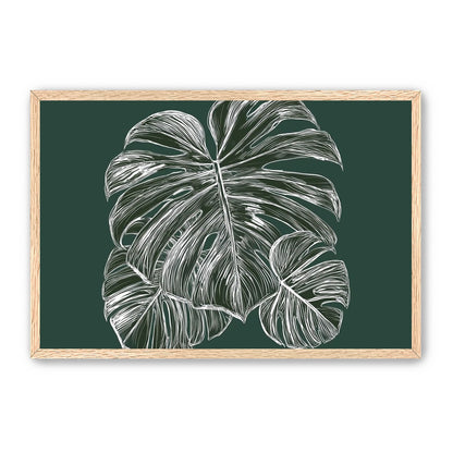 White veins on green field