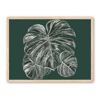 White veins on green field
