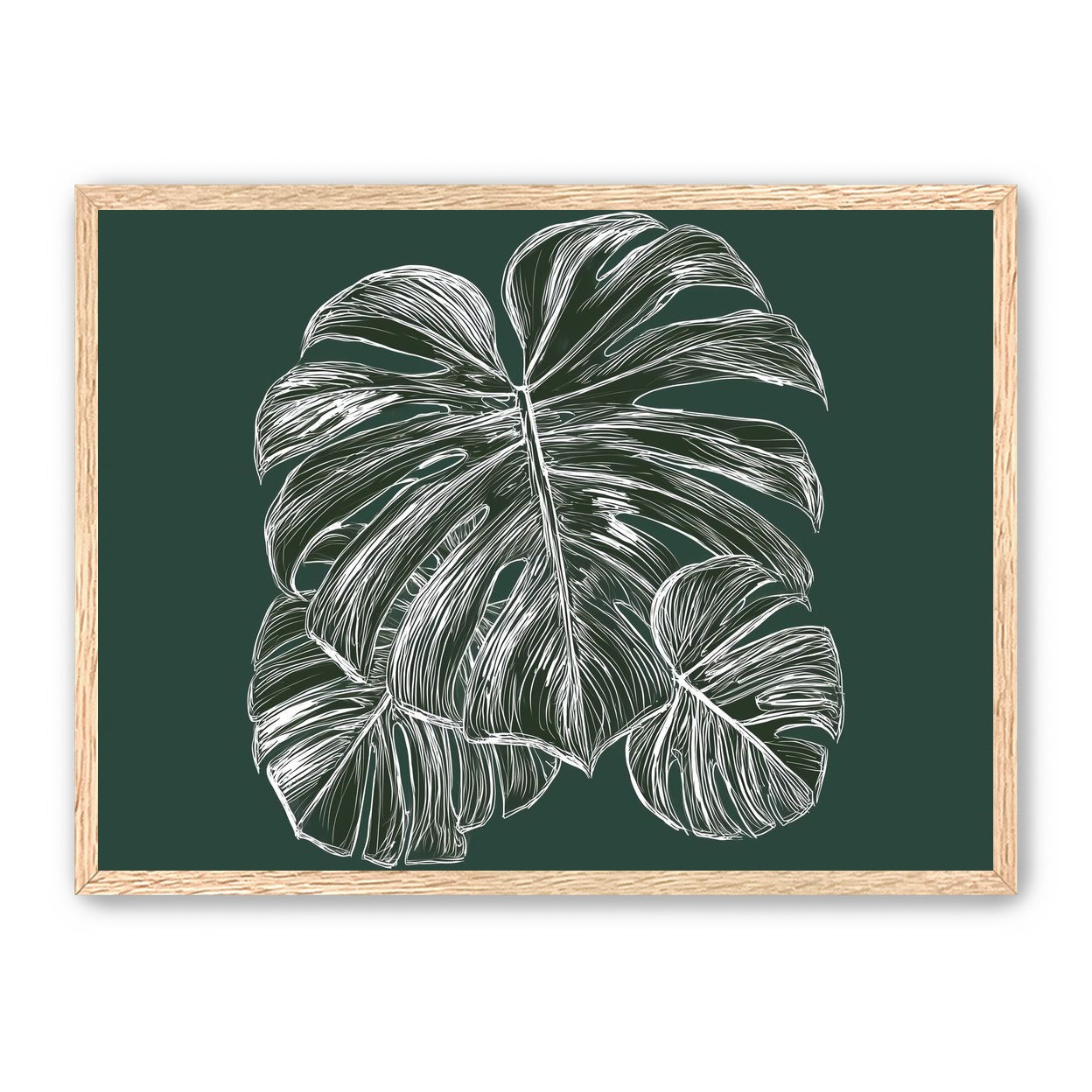White veins on green field