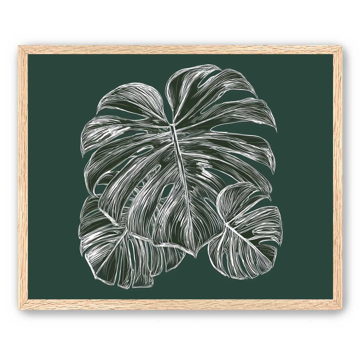 White veins on green field