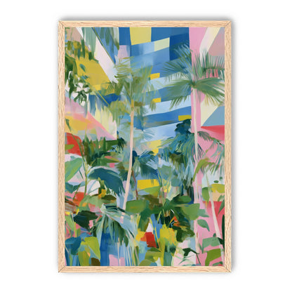 Palm shadows on color fields