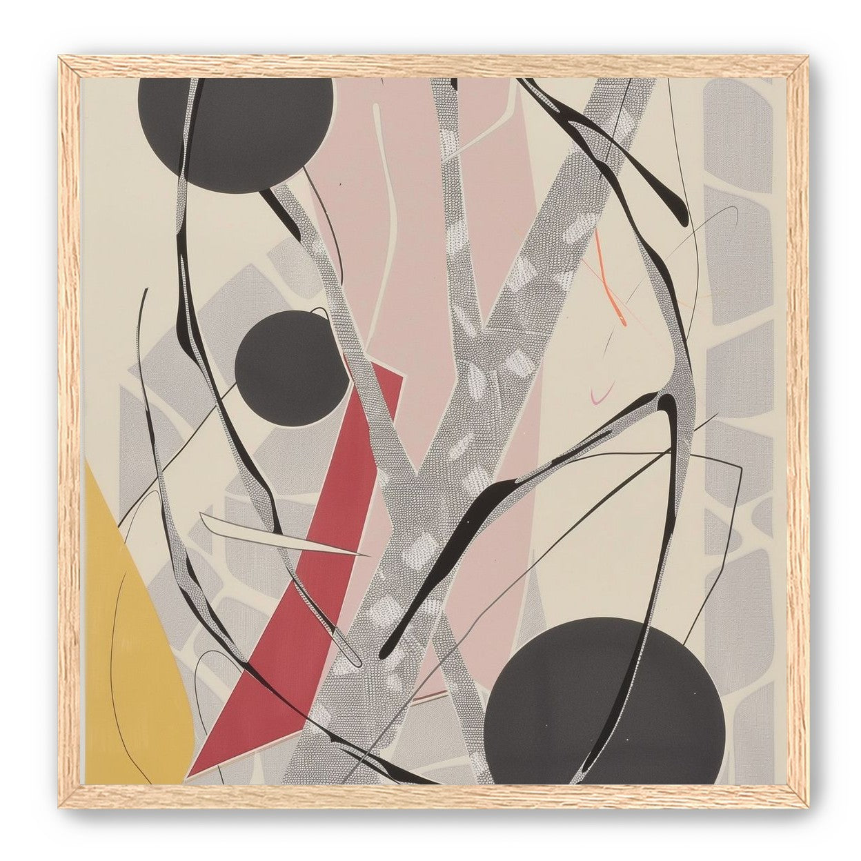 Layered circles with red wedge