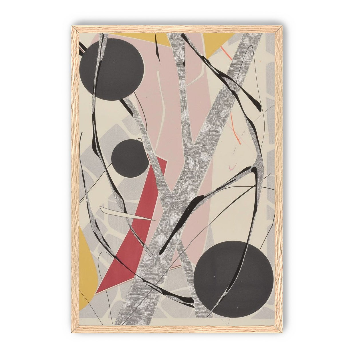Layered circles with red wedge