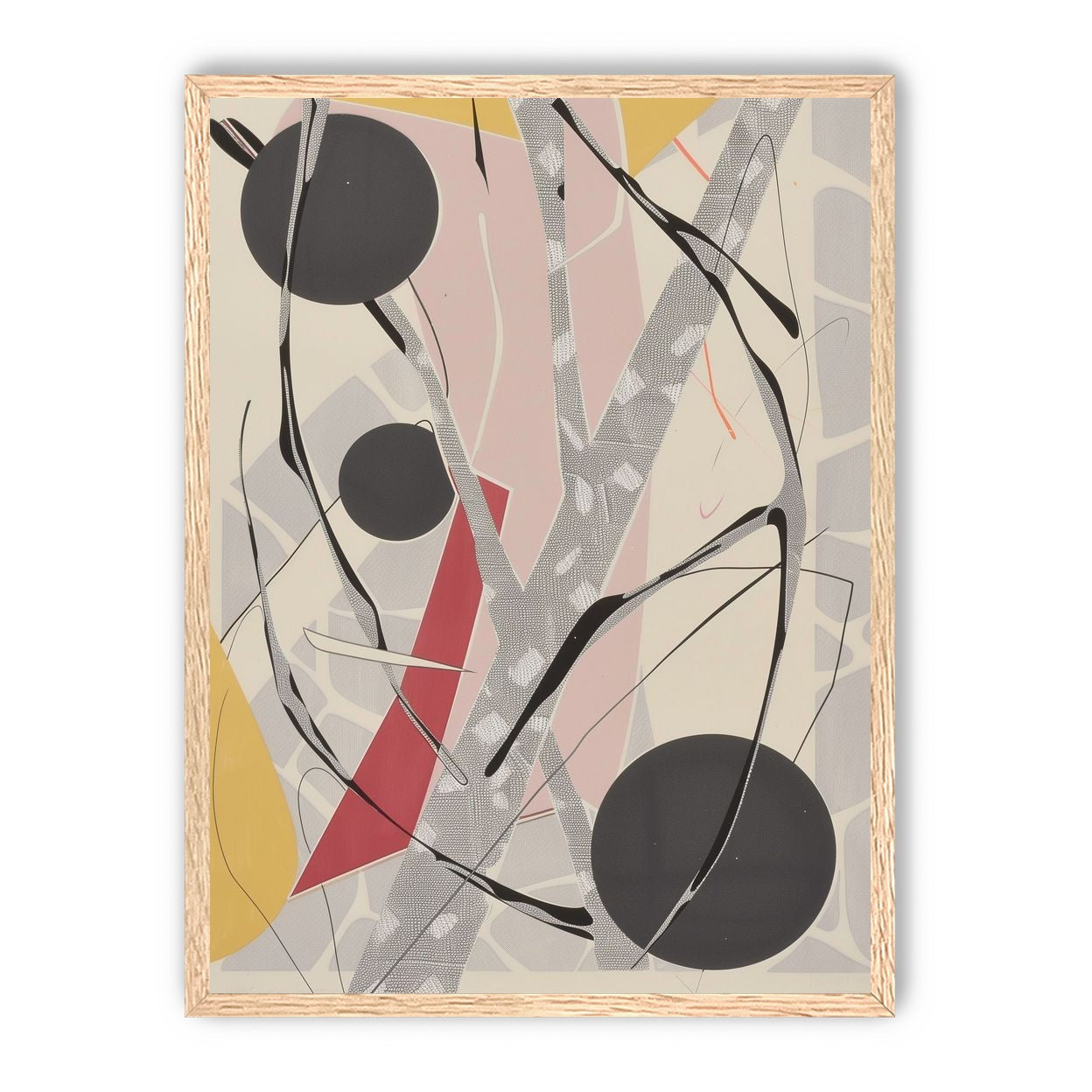 Layered circles with red wedge