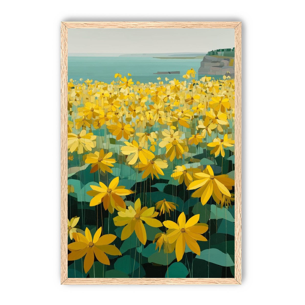 Flowers Along the Water