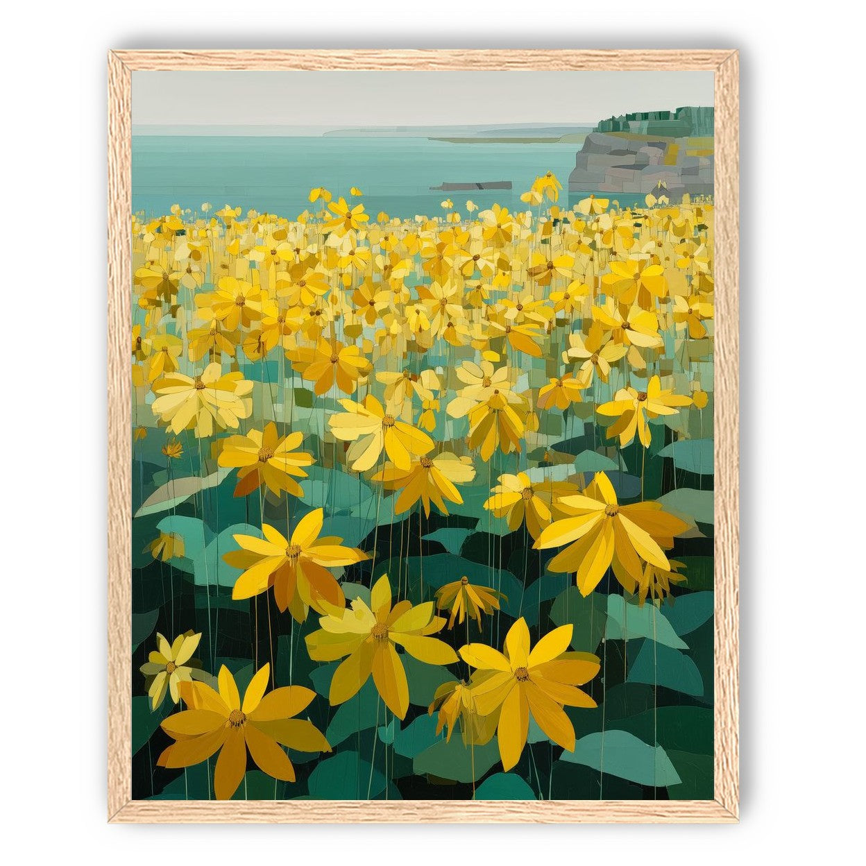 Flowers Along the Water