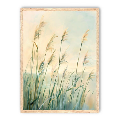 Peach light on reeds
