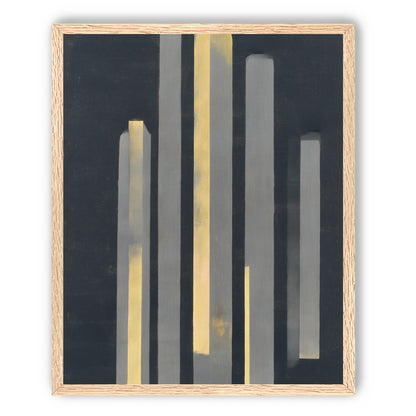 Yellow seeping through gray bars