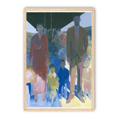Family beneath the overpass