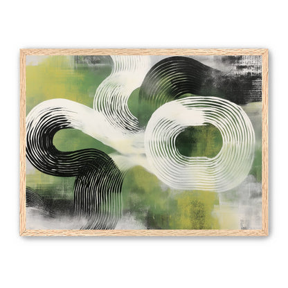 White arcs across green field
