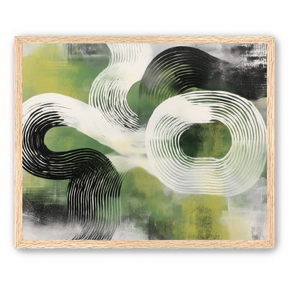 White arcs across green field