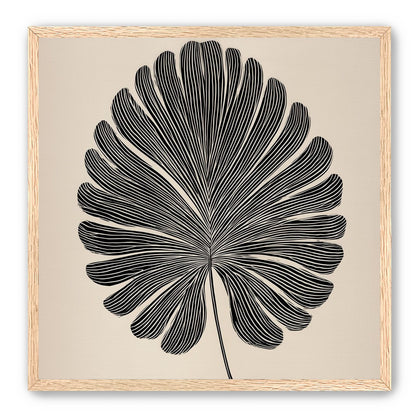Striped fan leaf alone