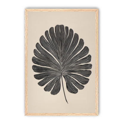 Striped fan leaf alone