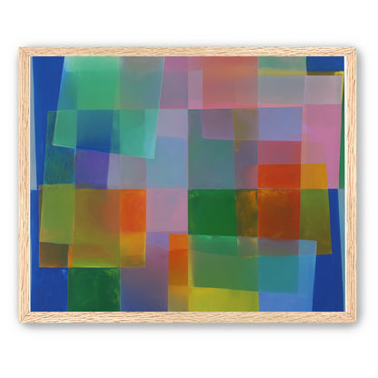 Blue depth under warm veils